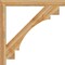 Ekena Millwork Merced Block Rough Sawn Bracket, Western Red Cedar, 4"W x 46"D x 46"H BKT04X46X46MRC05RWR - alternate 4